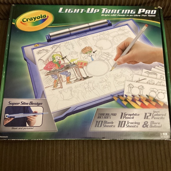 CRAYOLA Brand New Light Up Tracing Pad Bright LED, Ultra Thin Tablet - Picture 7 of 9